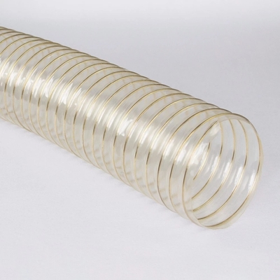 tuyau d'aération de ventilation de machines d'ingénierie avec conduit flexible TPU et fil de cuivre